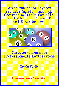 Lotto 13 Zahlen-Vollsysteme