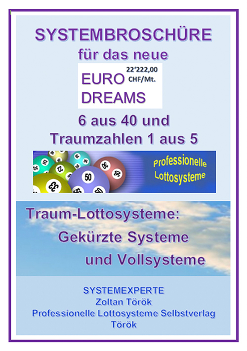 Euro Dreams Lotto Systembroschüre